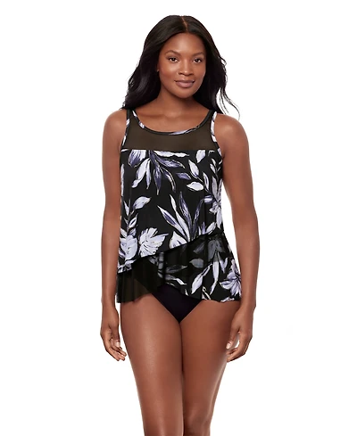 Miraclesuit Women's Fiore Di Luna Mirage Underwire Pull-On Tankini Top