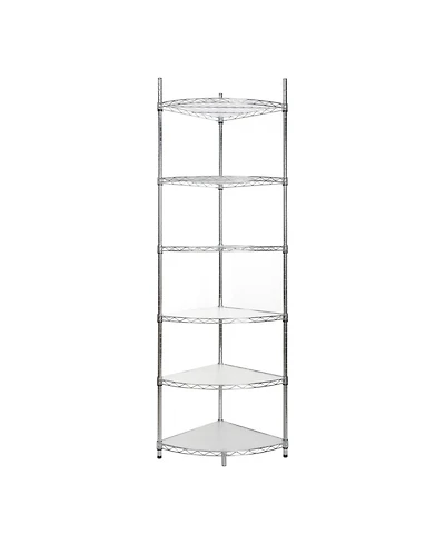 Streamdale Furniture 6-Tier Corner Wire Shelf