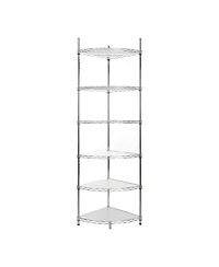 Streamdale Furniture 6-Tier Corner Wire Shelf
