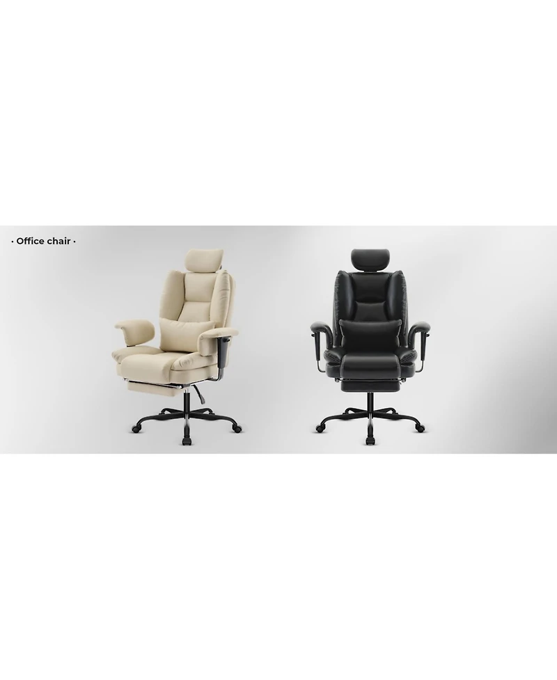 Streamdale Furniture Ergonomic Office Chair 200kg Lumbar Support Headrest - Black