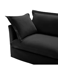 Streamdale Furniture Slipcovered 2-Seat Chenille Sofa Detachable Cover