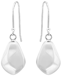 Giani Bernini Sterling Silver Hammered Teardrop Fishhook Drop Earrings, Macy's Exclusive