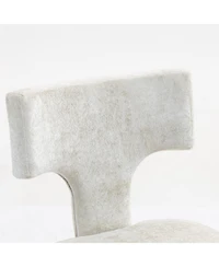 Streamdale Furniture Mid Century Modern Dining Chairs Set of 2 Beige Linen