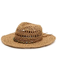 Steve Madden Beaded Trim Western Hat