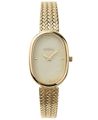 Breda Women's 'Jane Tethered' Gold Mesh Bracelet Watch, 23mm