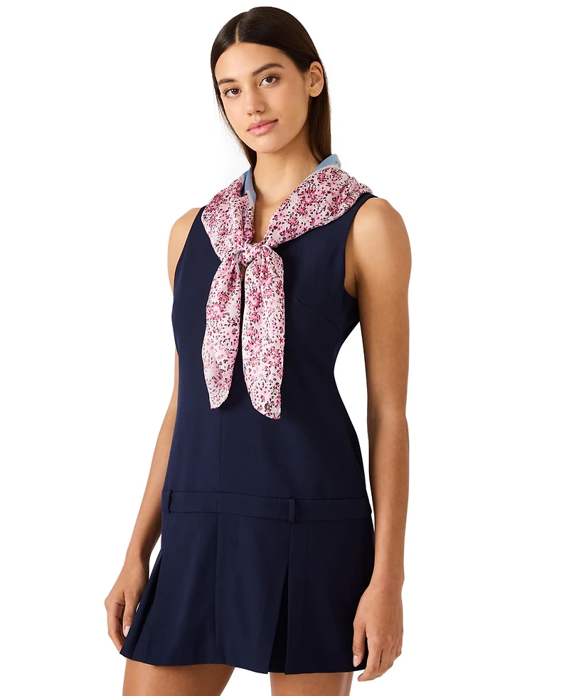 Steve Madden Ditsy Floral Border Scarf