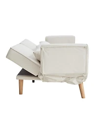 Streamdale Furniture Streamdale 72.8" Futon Sofa Bed, Adjustable Armrests, Recliner