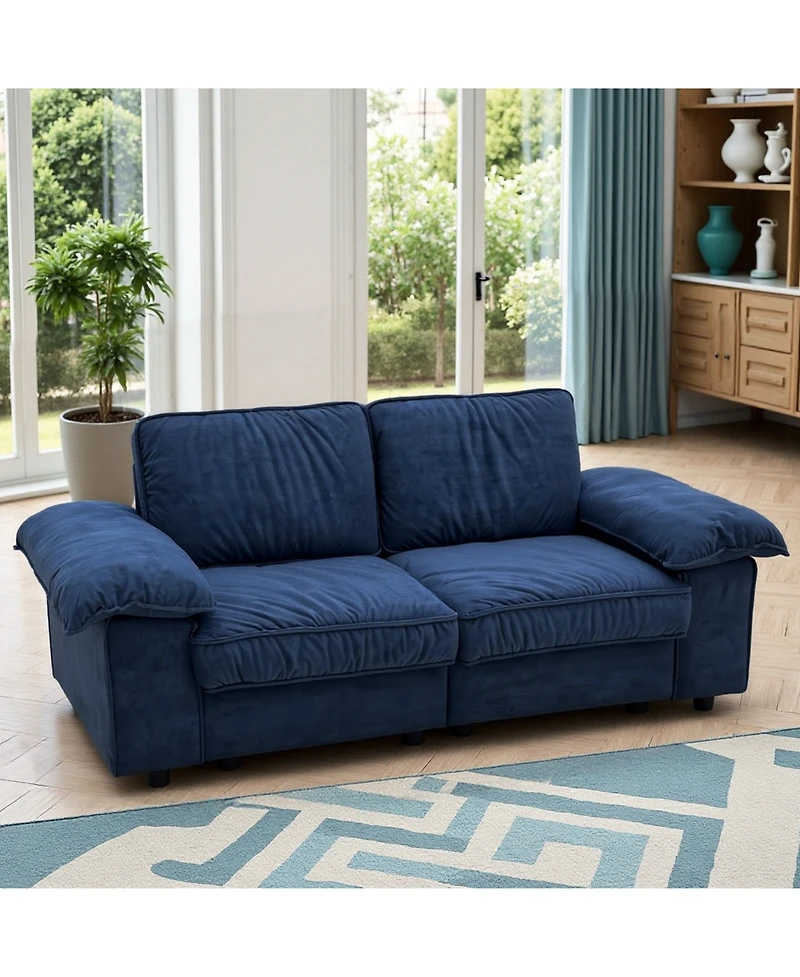 Streamdale Furniture Modern Storage Loveseat Sofa - Small Space Living