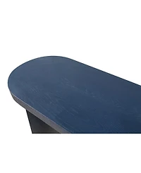 Streamdale Furniture Navy Blue 60" Entryway Table with Curved Legs