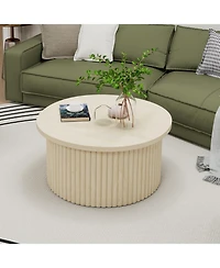 Streamdale Furniture Modern Round Coffee Table Accent Table