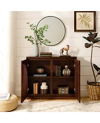 Streamdale Furniture Mid Century Fluted Sideboard Cabinet