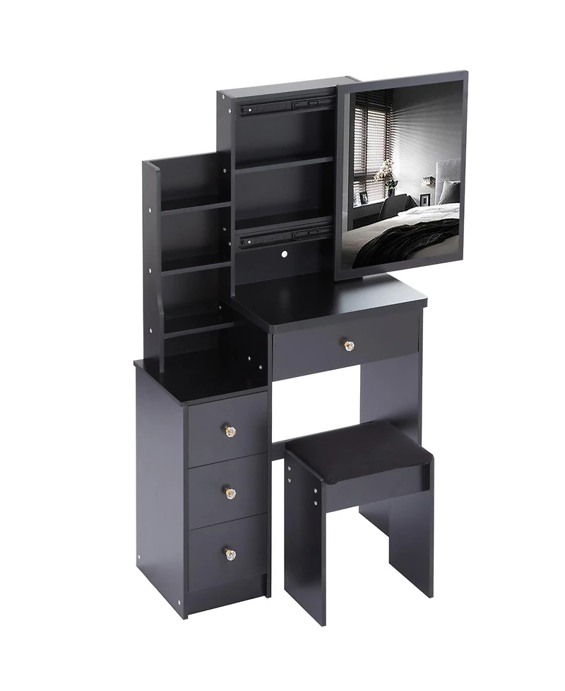 Streamdale Compact Left-Facing Vanity with Storage