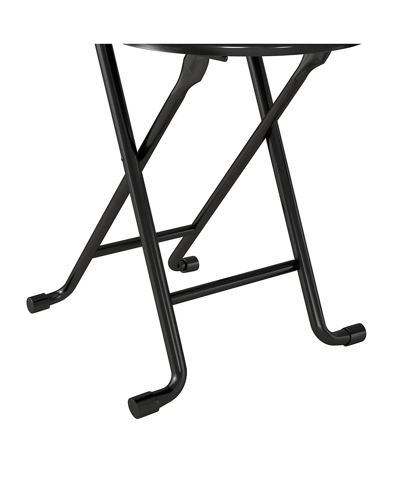 Streamdale Furniture Streamdale Folding Stool with Backrest - Padded