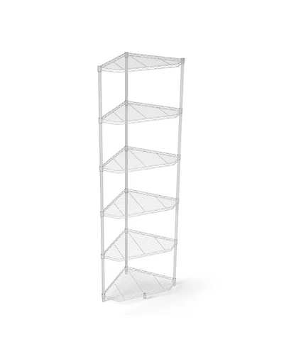 Streamdale Furniture Corner Wire Shelf Rack