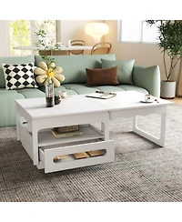 Streamdale Furniture 3-in-1 Deformed Coffee Table with Storage