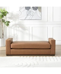 Streamdale Furniture Stylish and Durable Faux Leather Ottoman