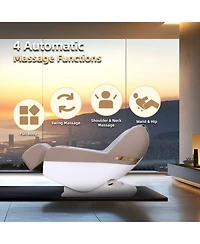 Streamdale Furniture Zero Gravity Sl-Track Shiatsu Massage Chair with Heat & Remote