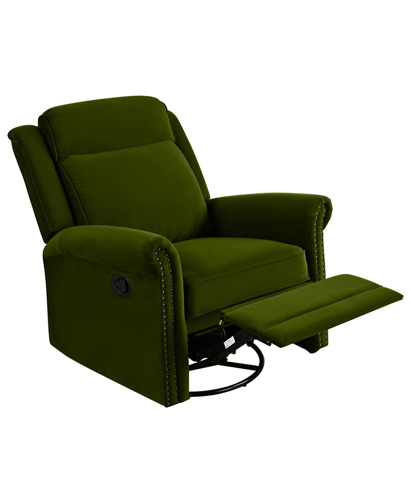 Streamdale Furniture Streamdale 360 Swivel Rocking Recliner, Adjustable Back