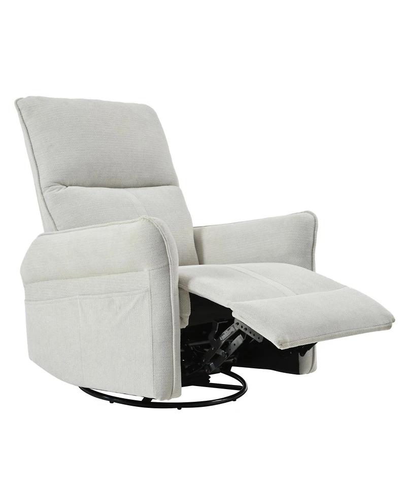 Streamdale Furniture Swivel Rocker Recliner Chair, Nursery Glider, Modern Rocking Chair - Gray