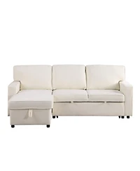 Streamdale Furniture Streamdale Storage Sleeper Sectional with Usb & Cup Holders