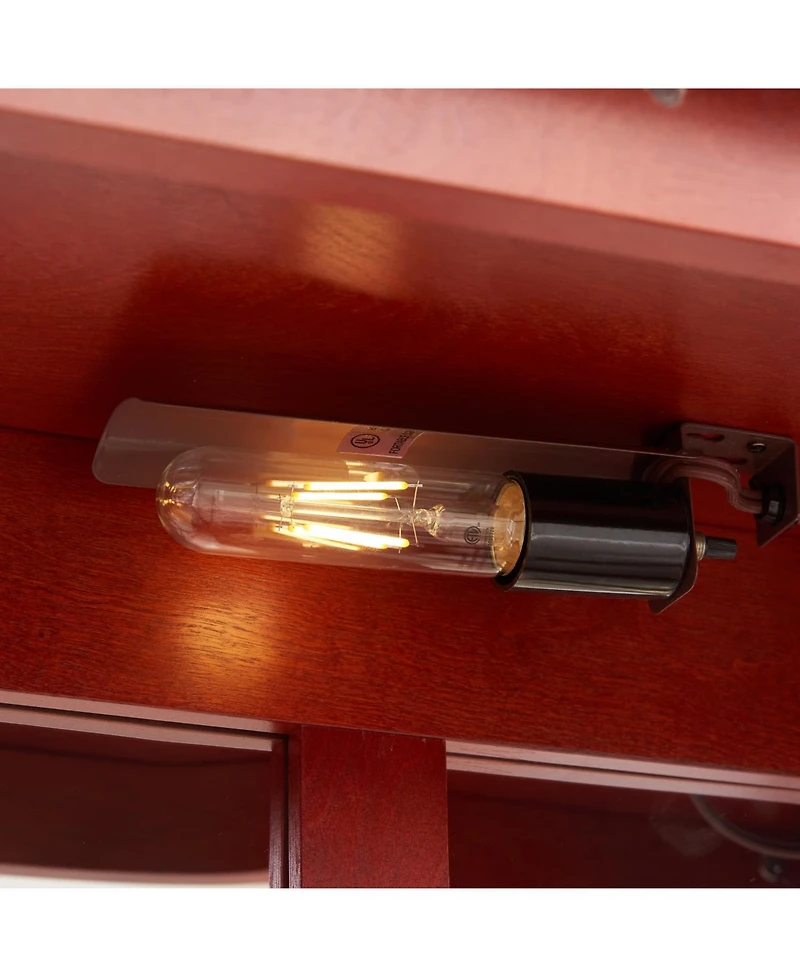 Streamdale Furniture Elegant 2-Door Curio Cabinet - Lighted Display