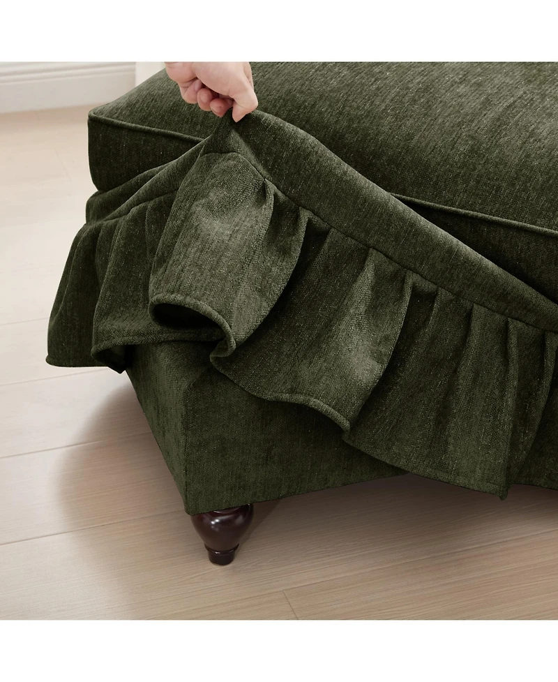 Streamdale Furniture Streamdale Modular Sofa Set, Flared Arms, Removable Skirts, Spindle Legs