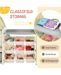 Streamdale Furniture Toy Storage Organizer with 14 Bins for Kids