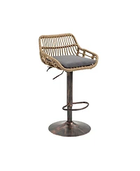 Streamdale Furniture Swivel Bar Stools Set of 2 - Adjustable Gray