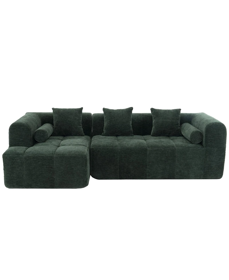 Streamdale Furniture 101" Sectional Sofa Modular Couch Deep Seating & Pockets