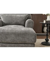 Streamdale Furniture Streamdale Modern Grey Chaise Lounge Sofa Recliner