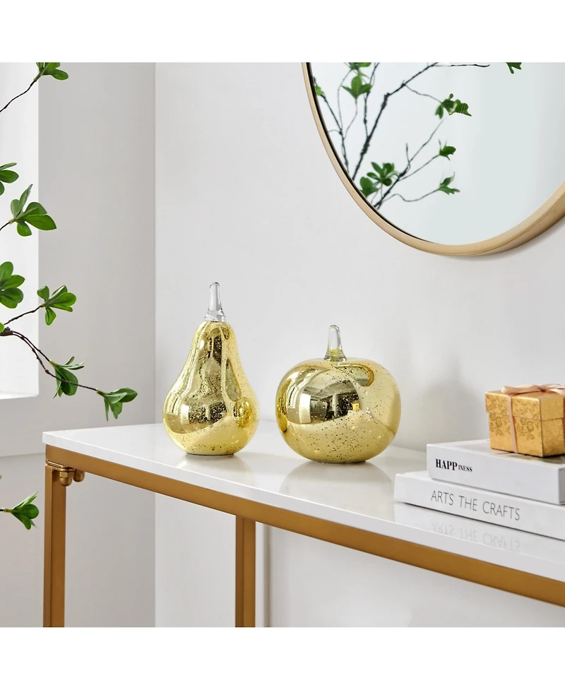 Danya B Alloya Apple Glass Sculpture