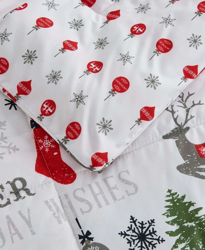 Linery & Co. All-Season Printed Down Alternative Comforter Set