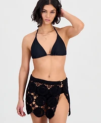 Miken Women's Full Fashion Crochet Swim Sarong