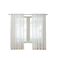 Habitat Rhapsody Voile Sheer Rod Pocket Light Filtering style Allows Natural Light Flow Curtain Panel 54" x 63" Shell