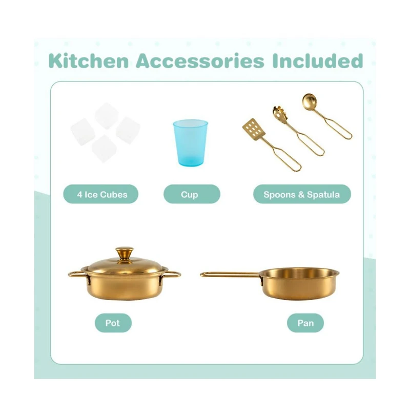 Hongge Toddler Pretend Play Kitchen for Ages 3–6