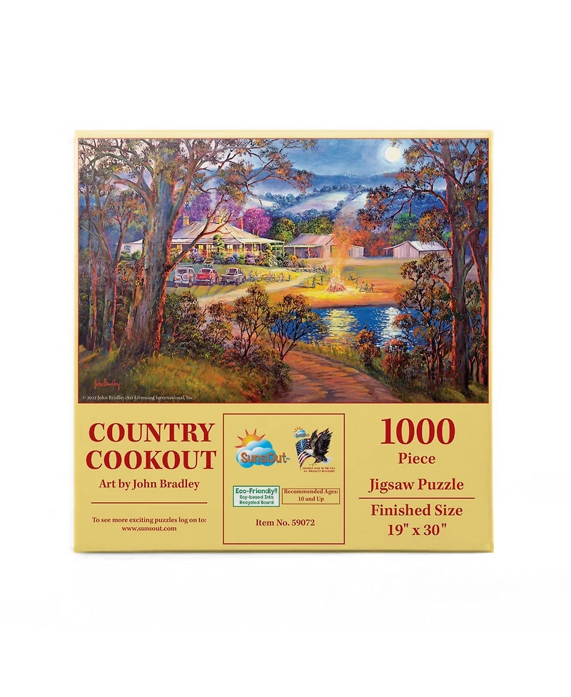 SunsOut Country Cookout 1000 piece Jigsaw Puzzle for Adults