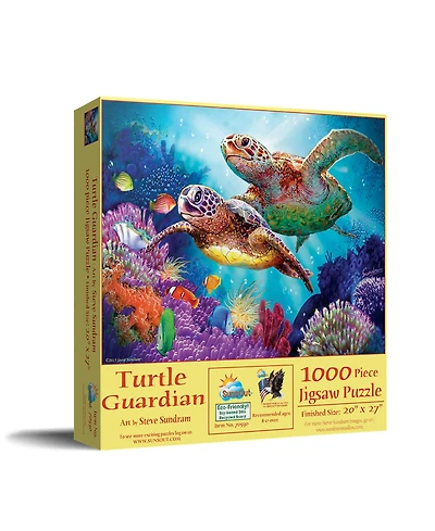 SunsOut Turtle Guardian 1000 piece Jigsaw Puzzle for Adults