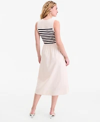 On 34th Women's Mixed-Media Sweater Midi Dress, Macy's Exclusive