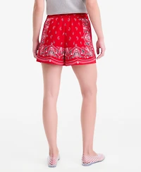 On 34th Women's Bandana-Print Pull-On Shorts, Macy's Exclusive