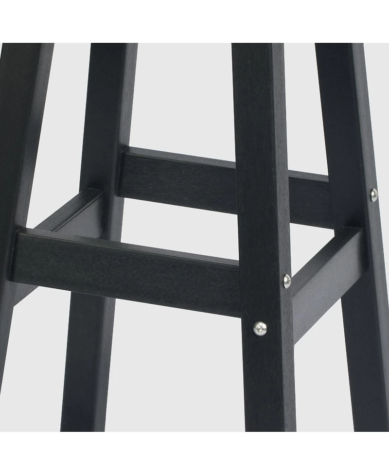 WestinTrends 24" Hdpe Outdoor Patio Round Counter Height Bar Stool