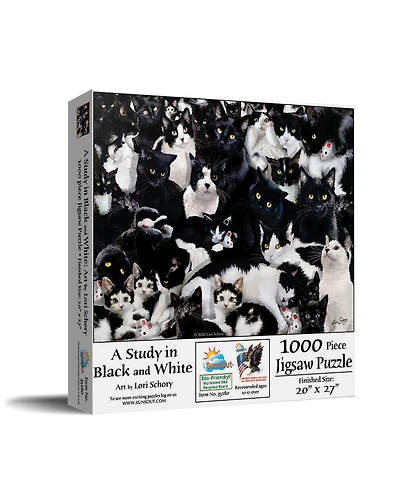 SunsOut Study in Black and White 1000 piece Jigsaw Puzzle for Adults