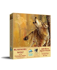 SunsOut Rushmore Wolf 500 piece Jigsaw Puzzle for Adults