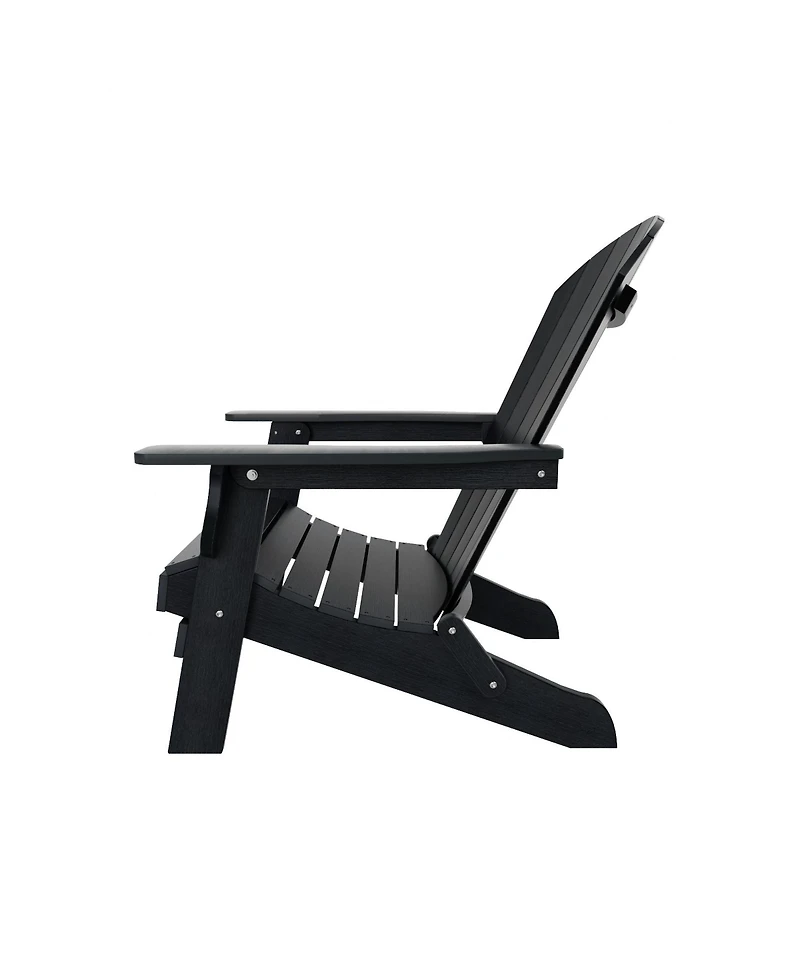 WestinTrends Outdoor Patio All-weather Folding Adirondack Chair Set of