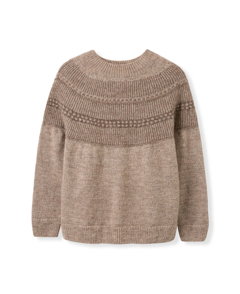Celtic & Co. British Wool Yoke Pattern Sweater
