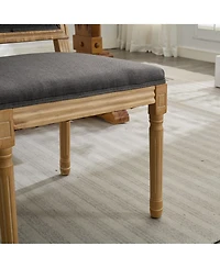 Streamdale Furniture Louis Dining Chairs, Set of 2, Gray