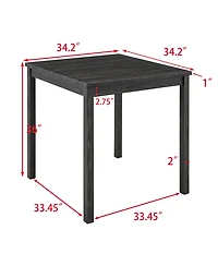 Streamdale Furniture Streamdale 5-Piece Industrial Dining/Bar Table & Chairs Set