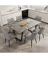 Streamdale Furniture 62.9" Rectangular Dining Table & 4-Chair Set