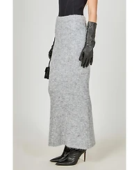 Women's Fuzzy Mermaid Maxi Skirt