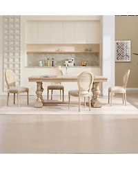 Streamdale Furniture French Country Rattan Back Dining Chairs - Set of 2