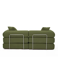 Streamdale Furniture Modular Corduroy Sofa Bed - Green